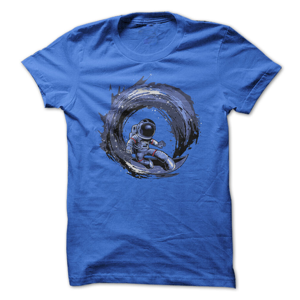 Astronaut Space Man Surfing Graphic Tee