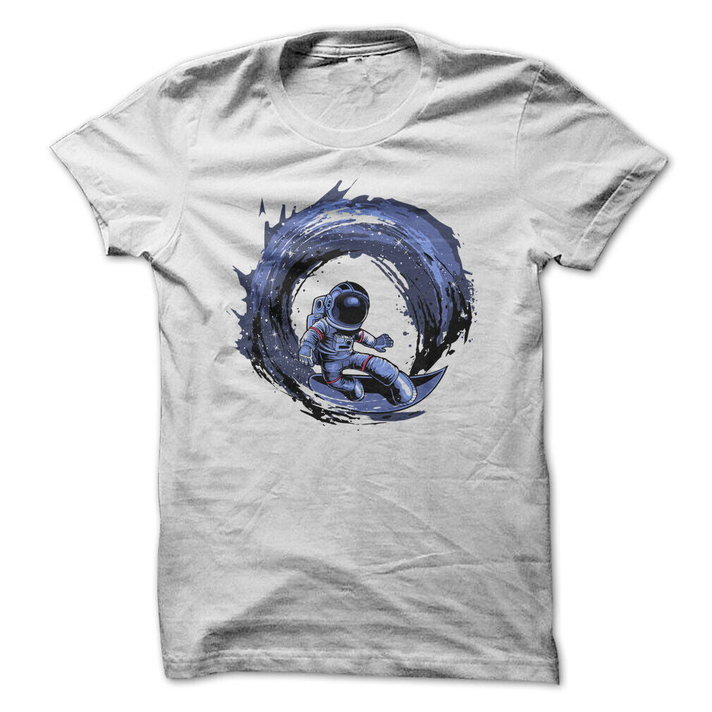 Astronaut Space Man Surfing Graphic Tee