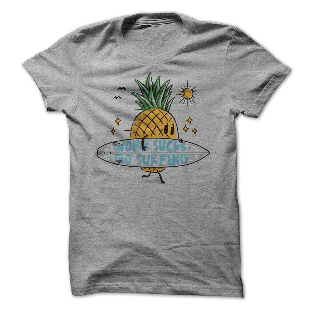 Work Sucks Go Surfing Graphic Tee