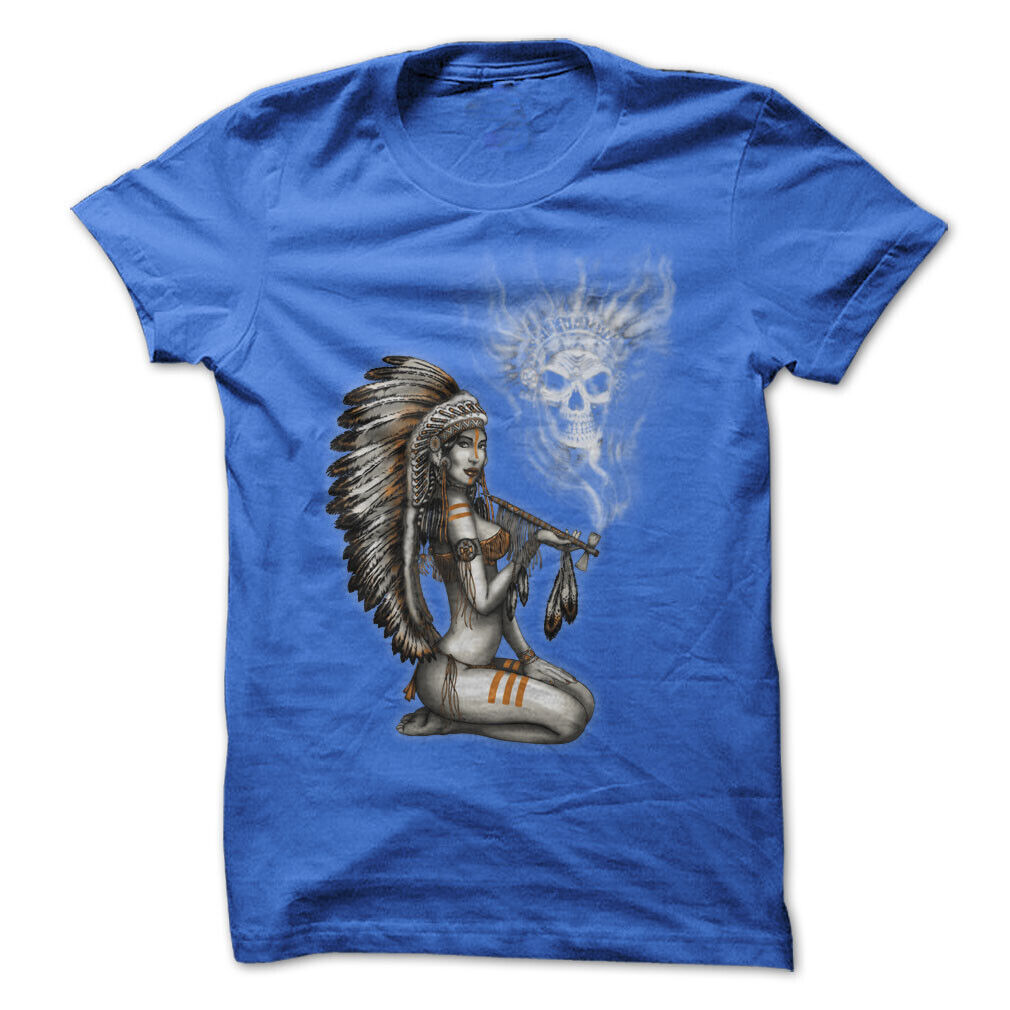 Indian Tribe Girl Graphic Tee T-shirt
