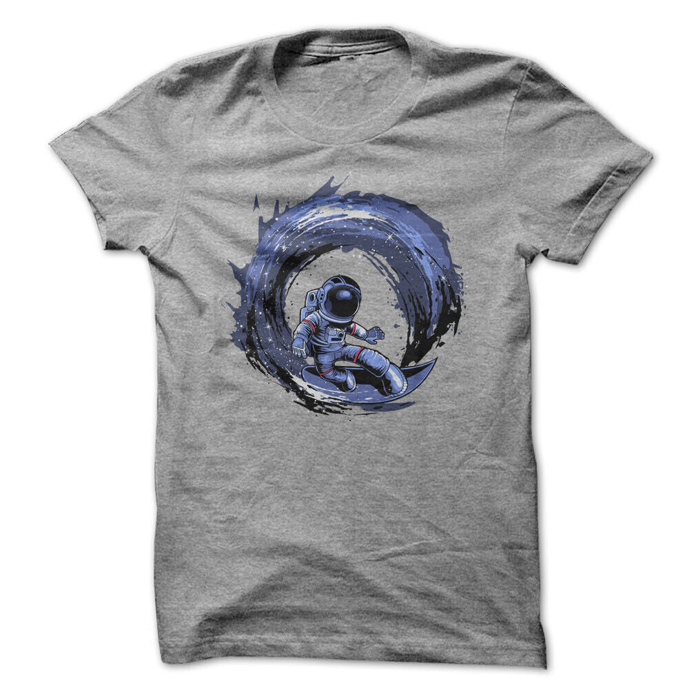 Astronaut Space Man Surfing Graphic Tee