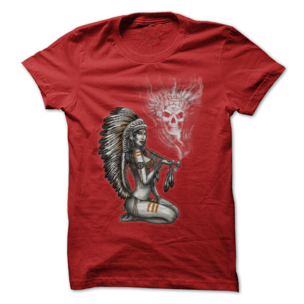 Indian Tribe Girl Graphic Tee T-shirt