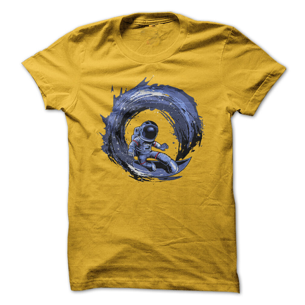 Astronaut Space Man Surfing Graphic Tee