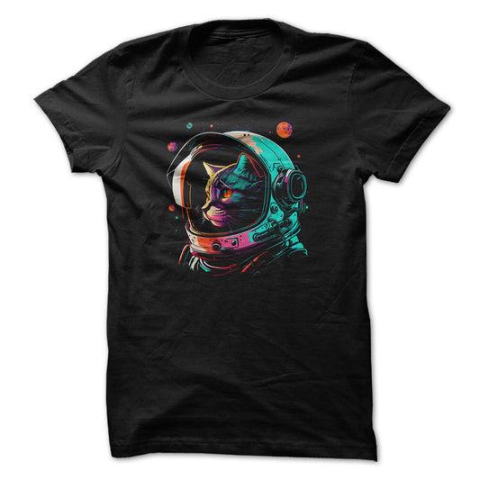 Astronaut Cat Graphic Tee