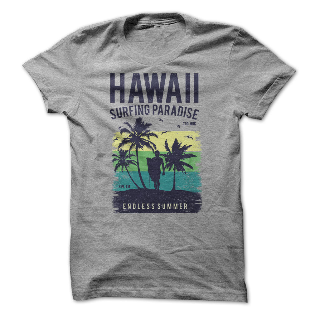 Hawaii Surfing Paradise Graphic Tee