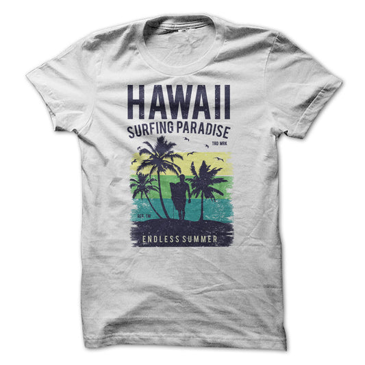 Hawaii Surfing Paradise Graphic Tee