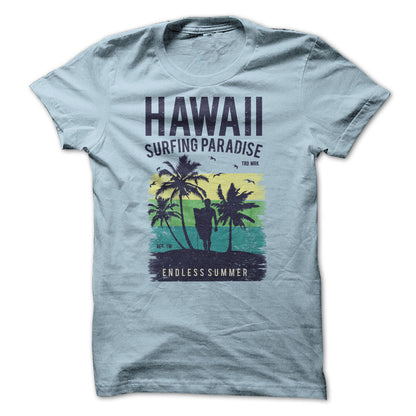 Hawaii Surfing Paradise Graphic Tee