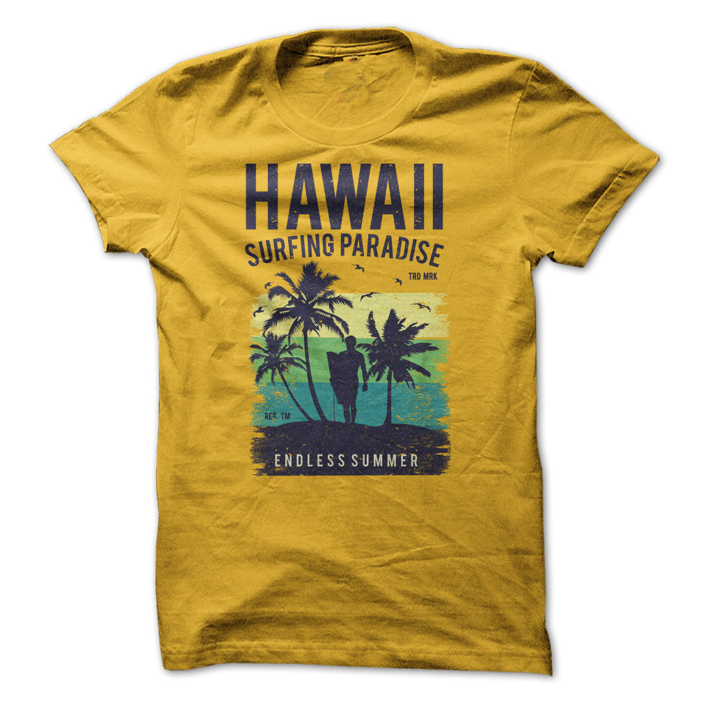 Hawaii Surfing Paradise Graphic Tee