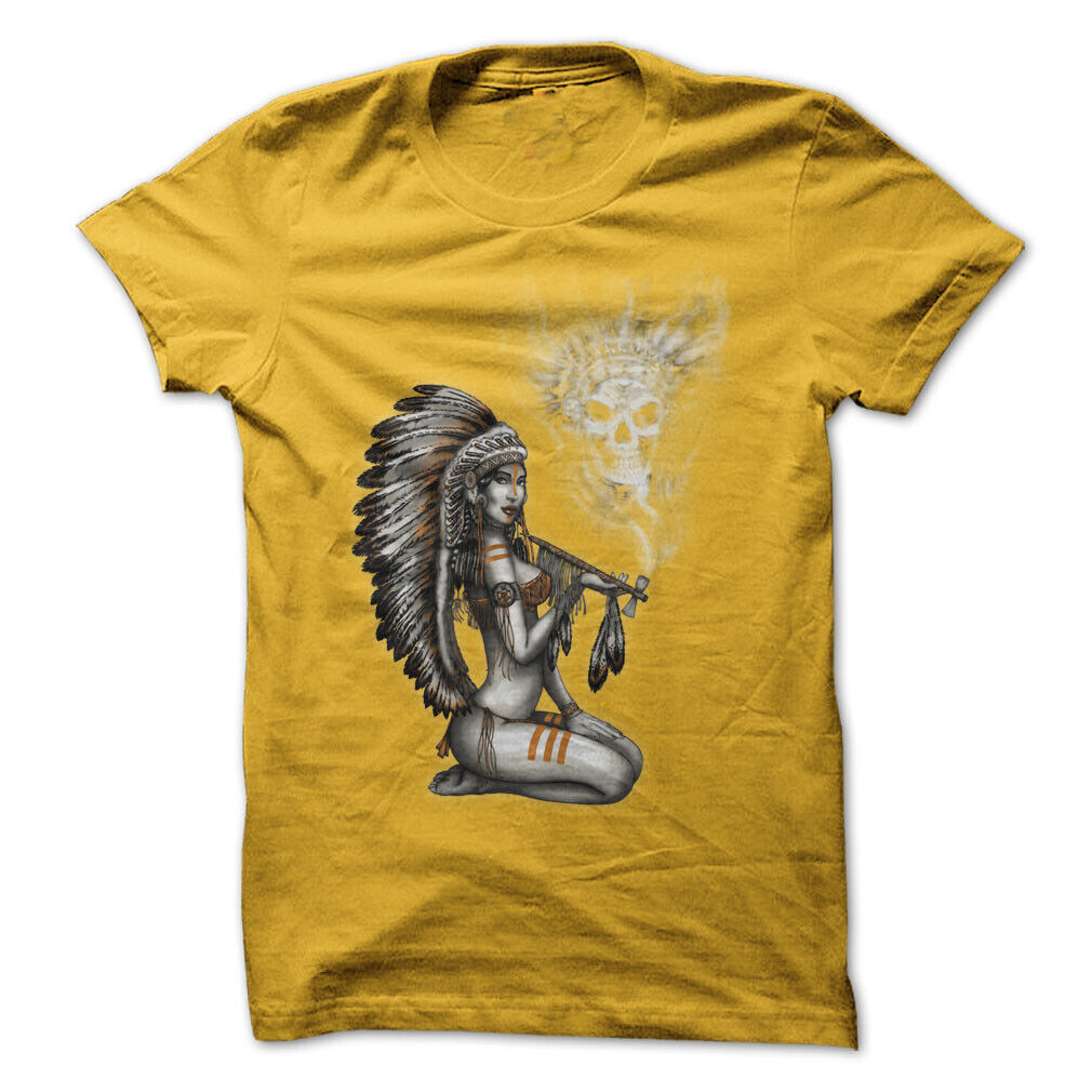 Indian Tribe Girl Graphic Tee T-shirt