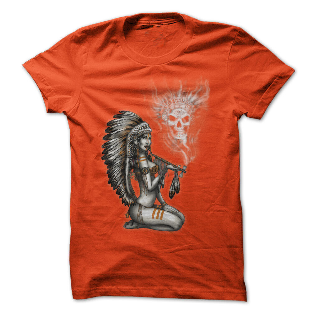 Indian Tribe Girl Graphic Tee T-shirt