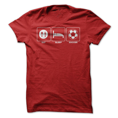 Eat Sleep Soccer Graphic Tee