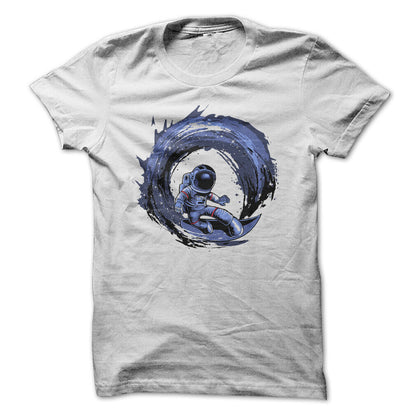 Astronaut Space Man Surfing Graphic Tee