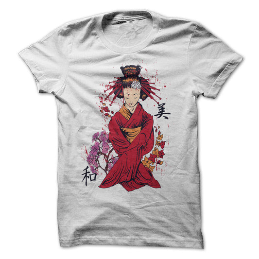 Japanese Geisha Graphic Tee