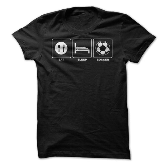 Eat Sleep Soccer Graphic Tee
