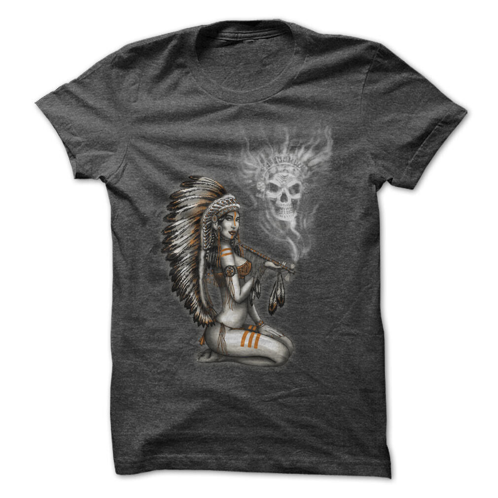 Indian Tribe Girl Graphic Tee T-shirt