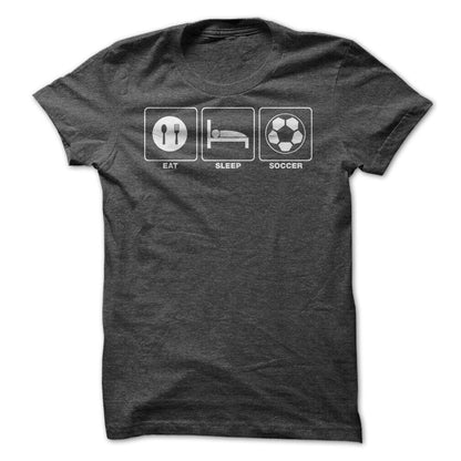 Eat Sleep Soccer Graphic Tee