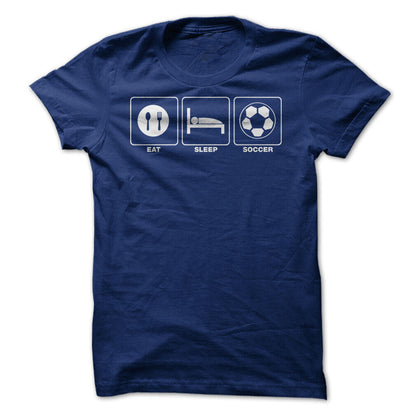Eat Sleep Soccer Graphic Tee